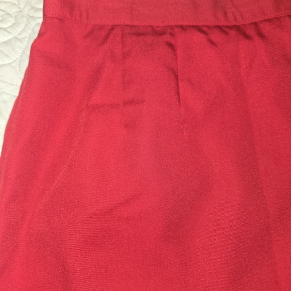 Sag Harbor size 16 Red maxi skirt with back bottom slit #254 - Picture 2 of 8